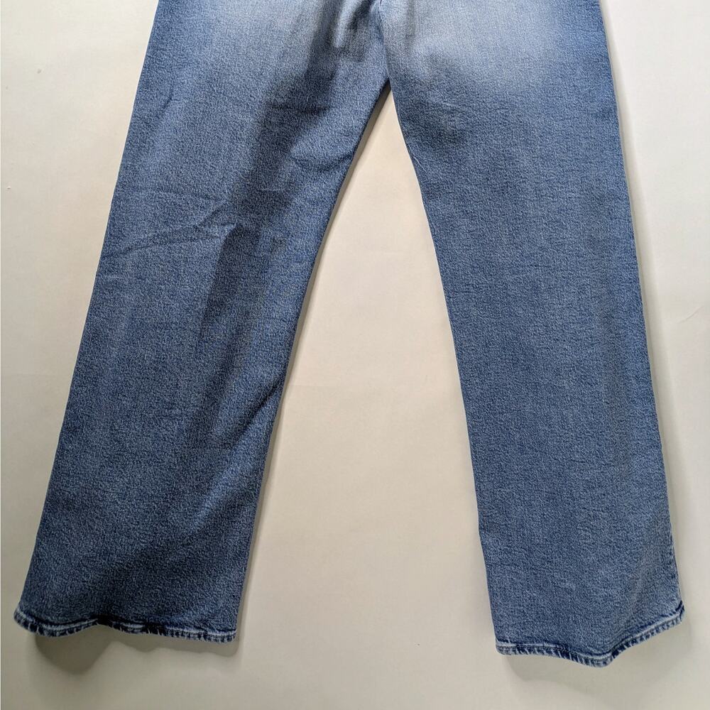 MOTHER Superior Lasso Sneak 29 Sow Surreal Blue Straight Leg High Rise - Picture 6 of 14